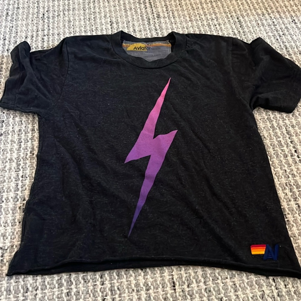 Aviator nation black tshirt